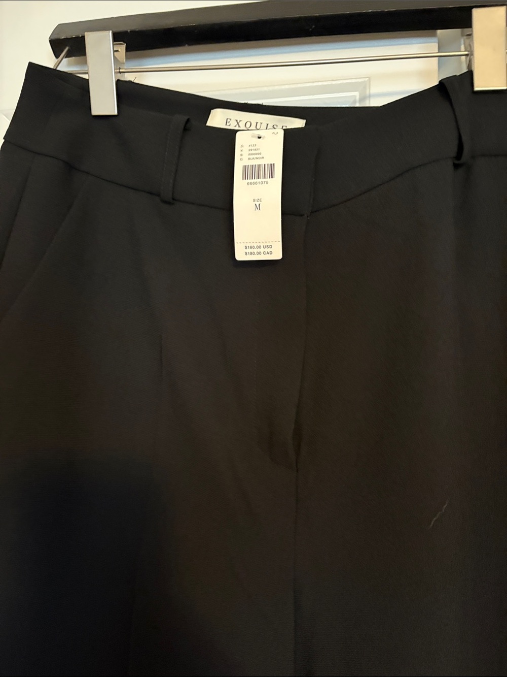 BNWT Anthropologie Exquisite Wide-Leg Pants in Black M